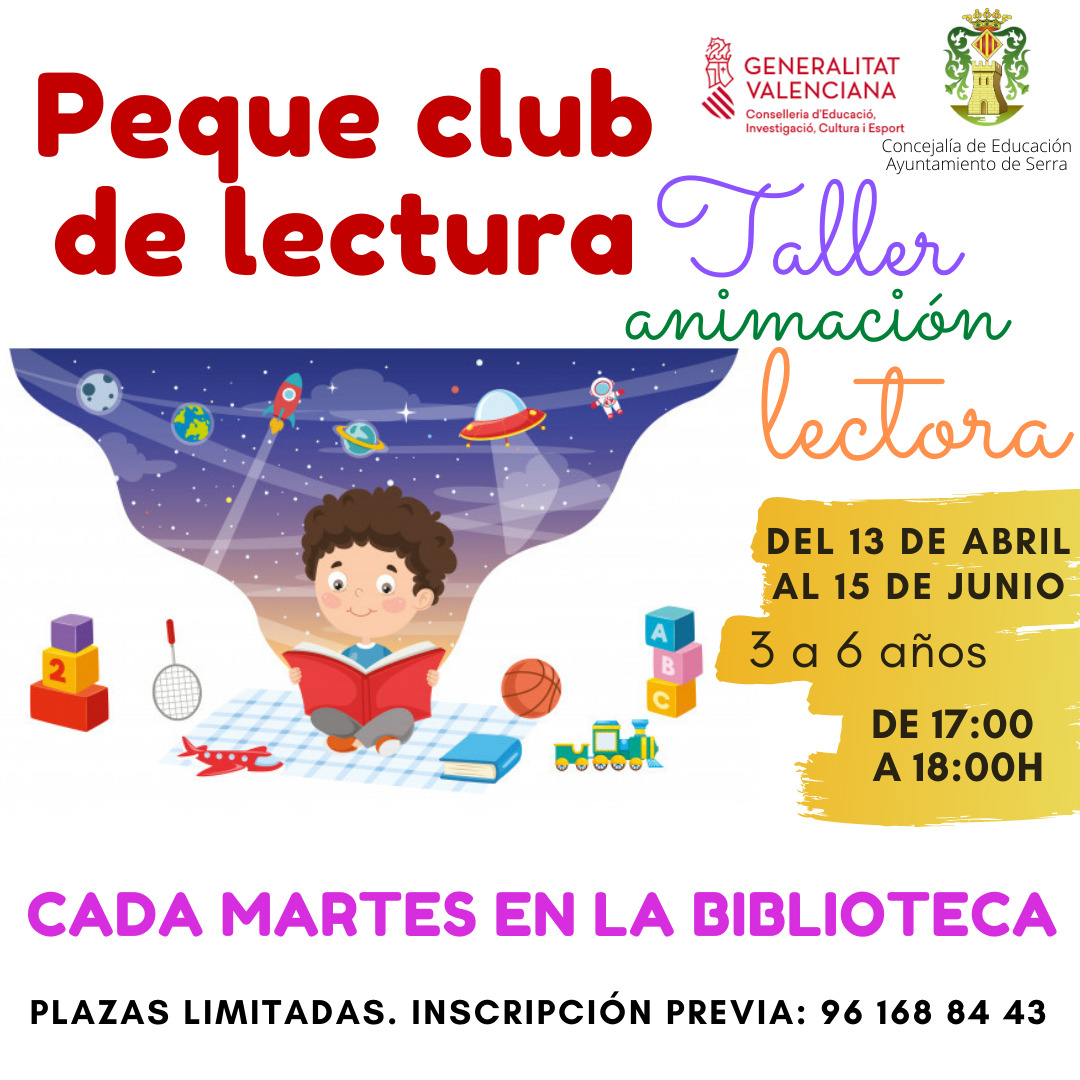 Lee más sobre el artículo Peque club de lectura: Taller animación lectora