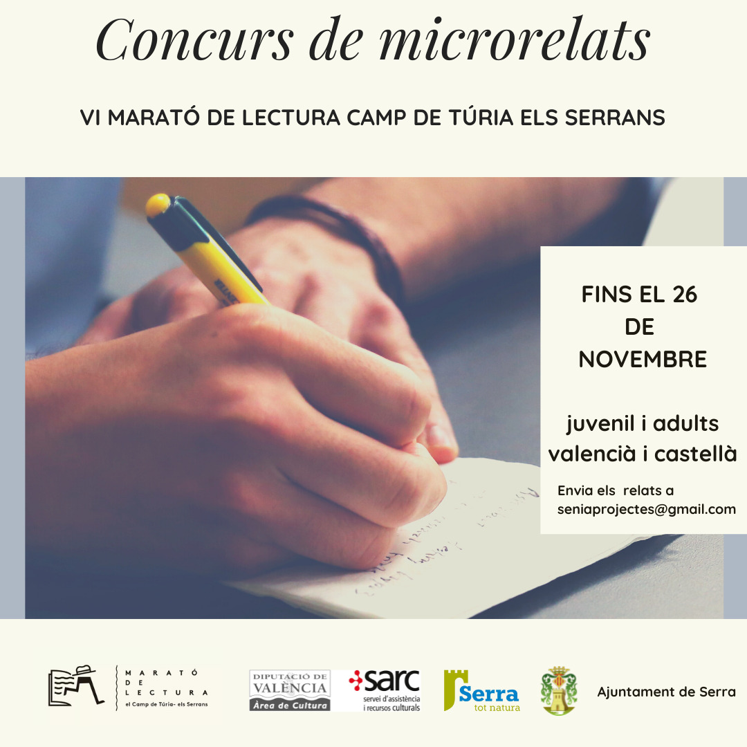 Read more about the article Concurs de Microrelats dins la Marató de lectura