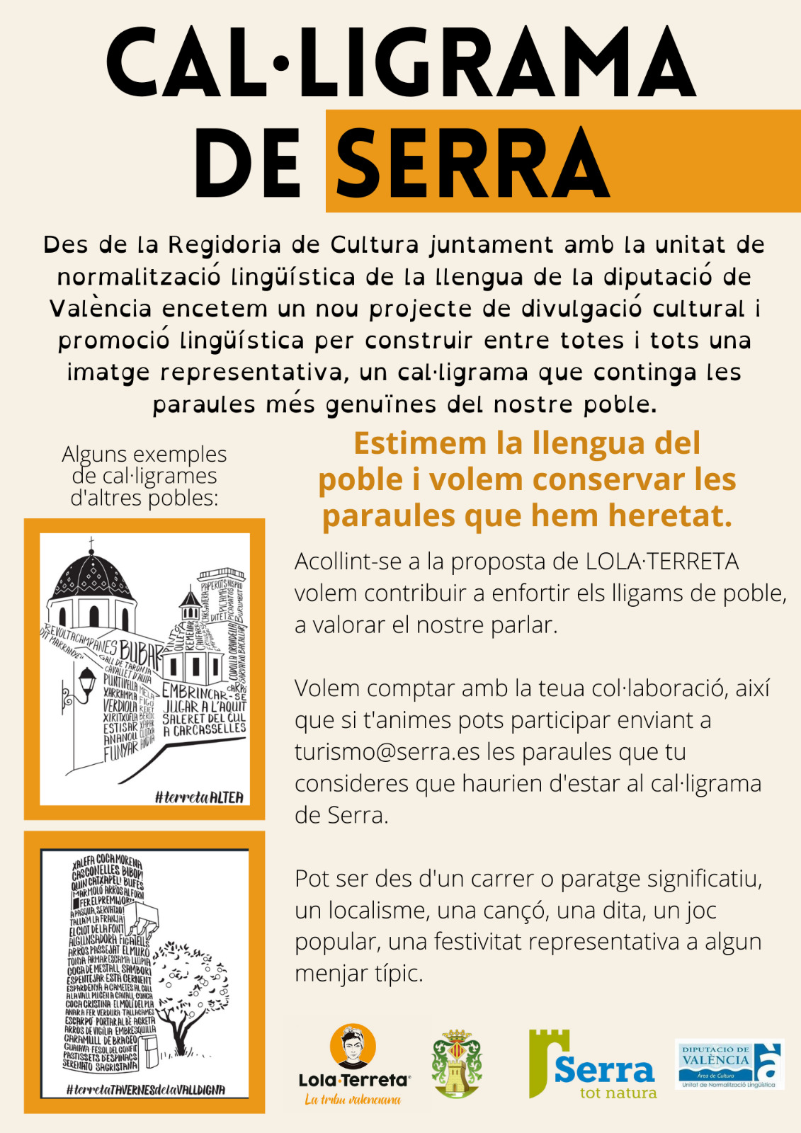Read more about the article Recuperem el parlar dialectal del municipi amb un cal·ligrama