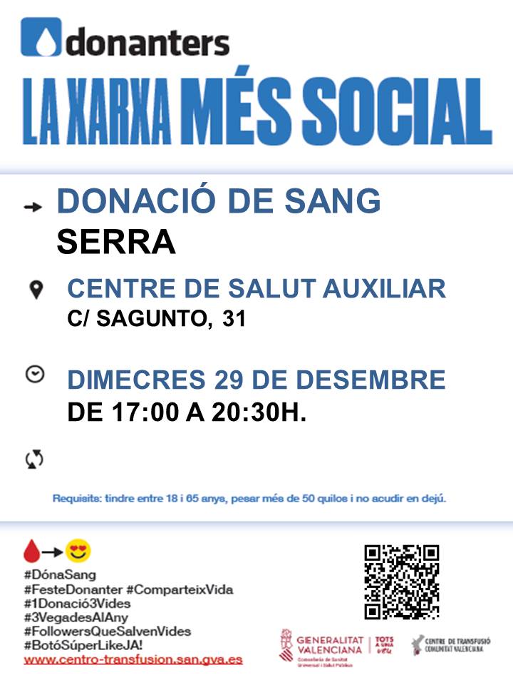 Lee más sobre el artículo Donación de sangre diciembre