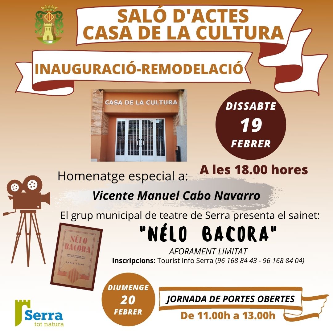 Read more about the article Inauguració remodelació saló d’actes Casa Cultura