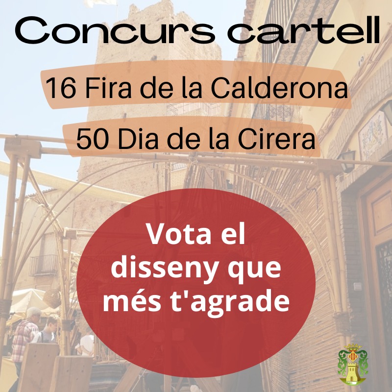 Read more about the article Votacions obertes per triar el cartell de la Fira de la Calderona i Dia de la Cirera
