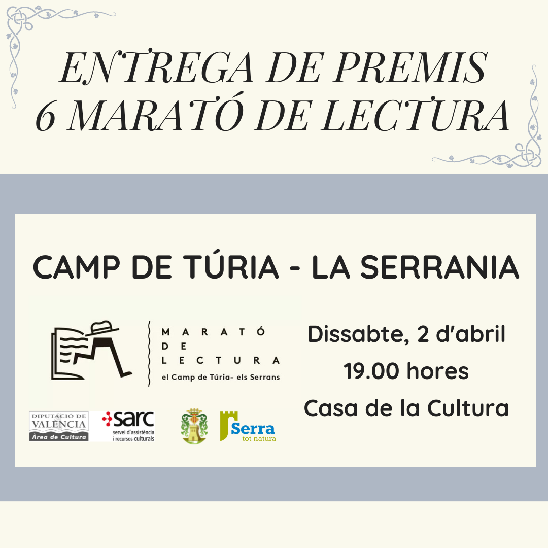 Read more about the article Serra acull l’entrega de premis dels concursos de la Marató de Lectura