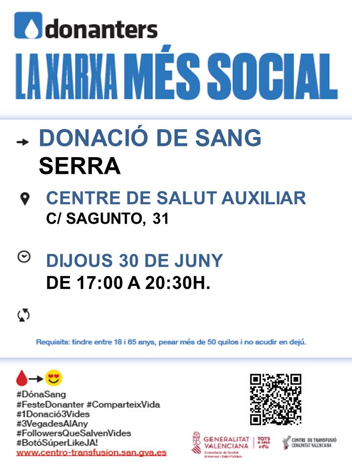 Lee más sobre el artículo Donación de sangre junio