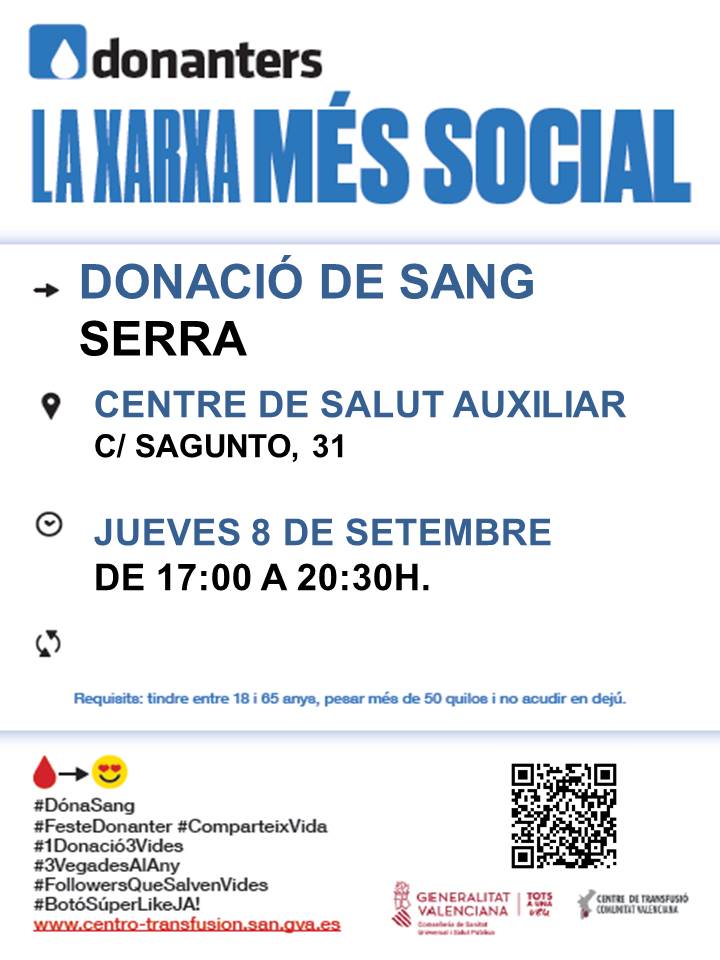 Lee más sobre el artículo Donación de sangre septiembre