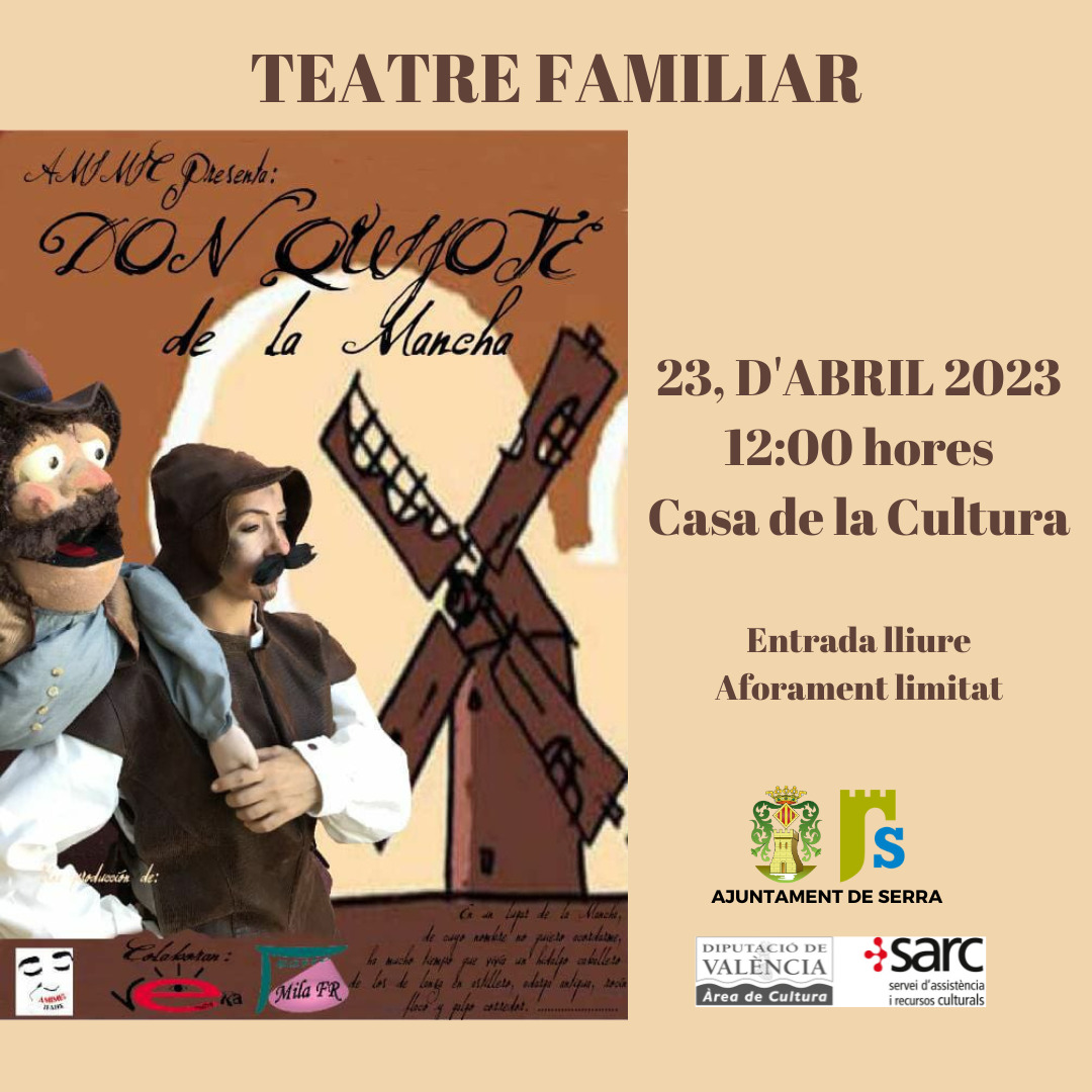 Read more about the article Teatre familiar per celebrar el dia del llibre