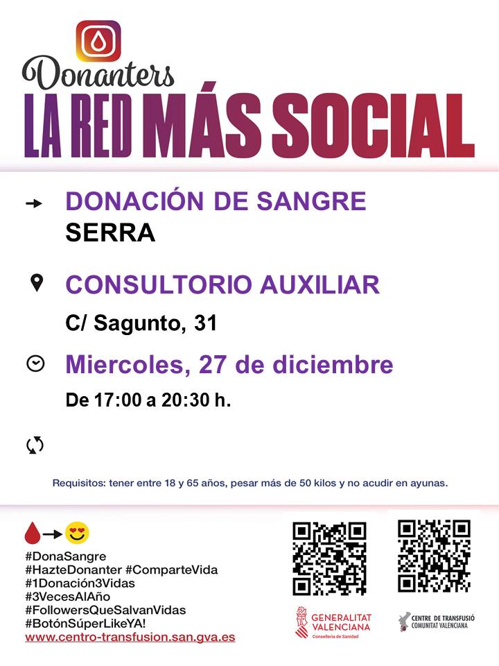 Lee más sobre el artículo Donación de sangre diciembre