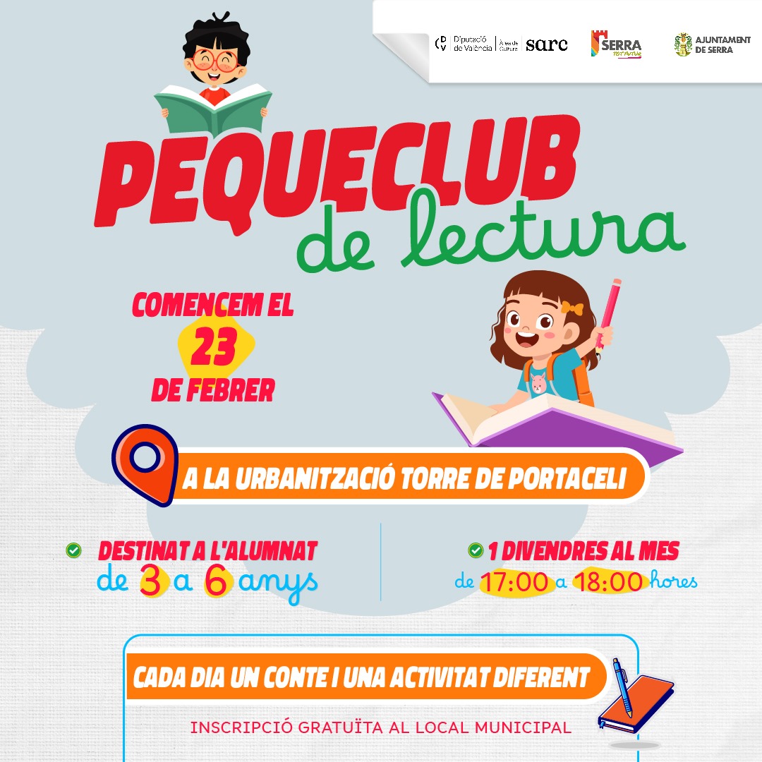 Lee más sobre el artículo Peque club de lectura en la urbanización Torre de Portacoeli