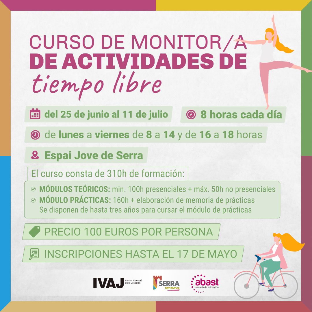 Lee más sobre el artículo Serra abre las inscripciones para el curso de Monitor/a de Actividades de Tiempo Libre