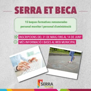 Read more about the article L’Ajuntament de Serra convoca 15 beques formatives per a joves estudiants