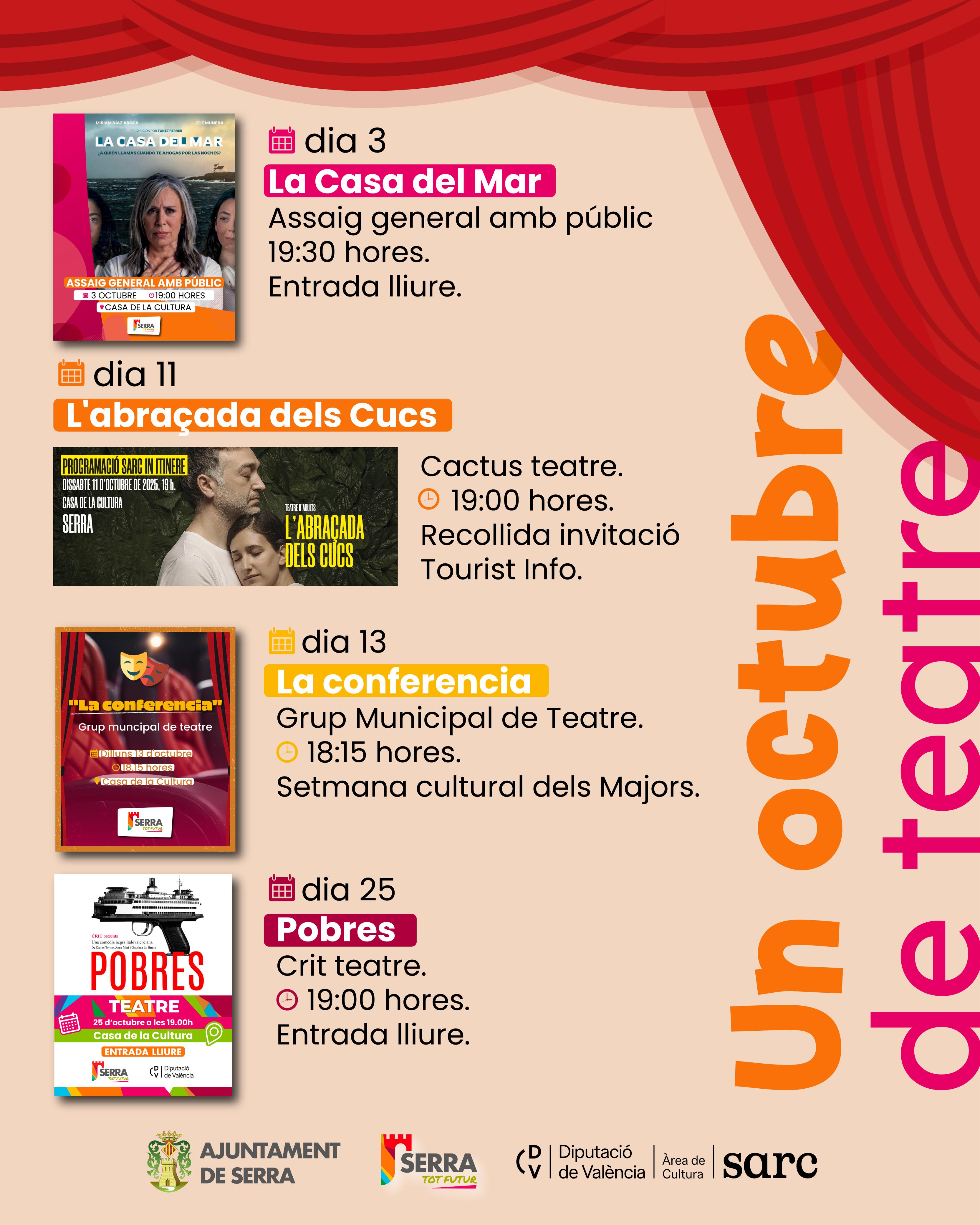 Read more about the article Un octubre de teatre