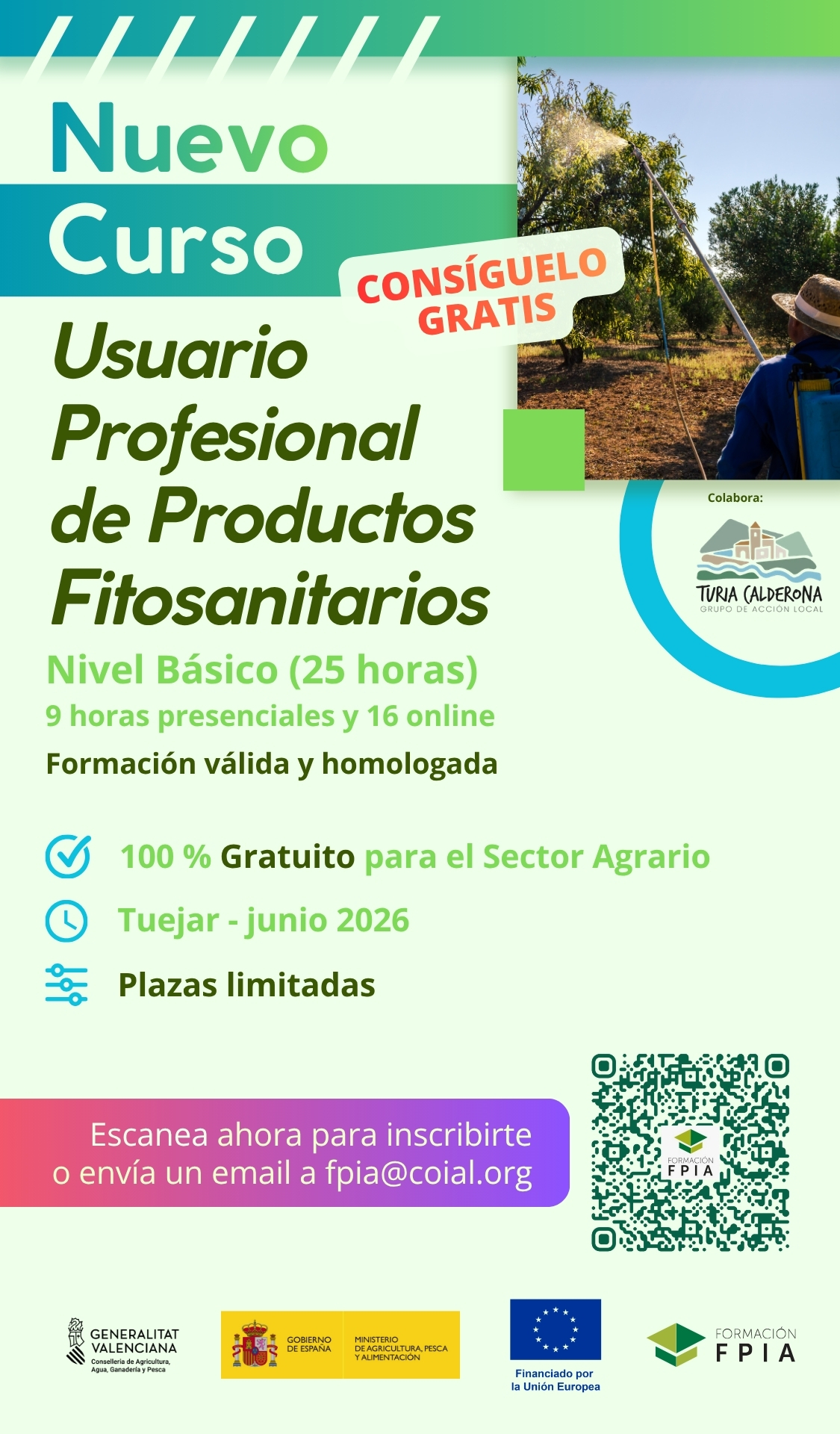Read more about the article Curs persona usuària de productes fitosanitaris
